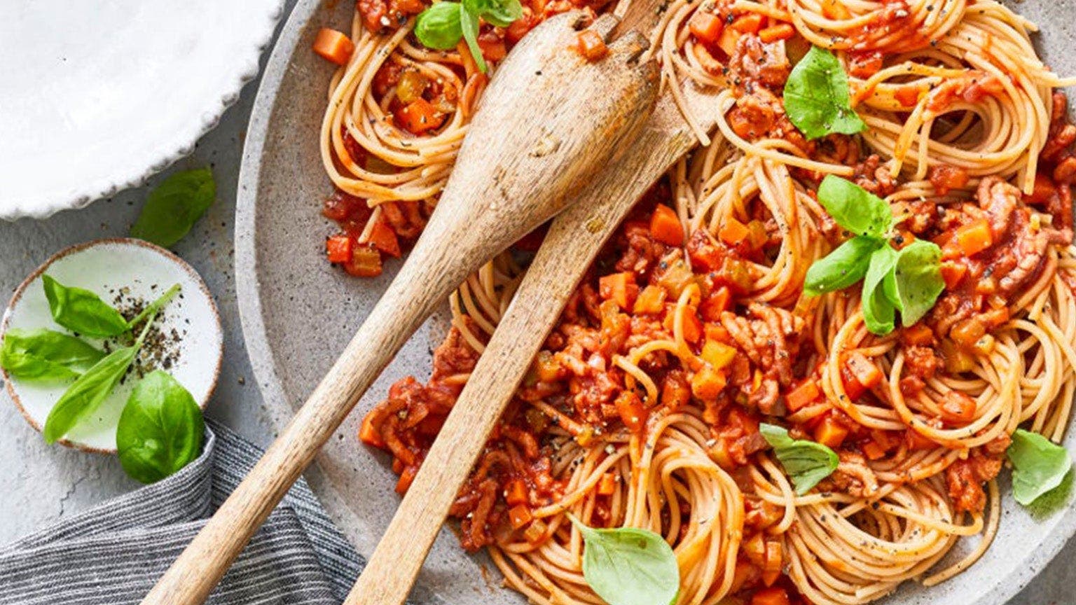 spaghetti alla bolognese vegan