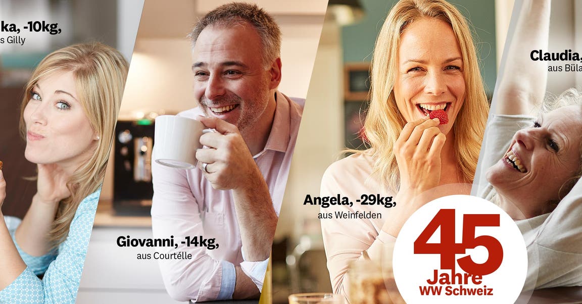 Wir feiern 45 Jahre WeightWatchers® in der Schweiz!