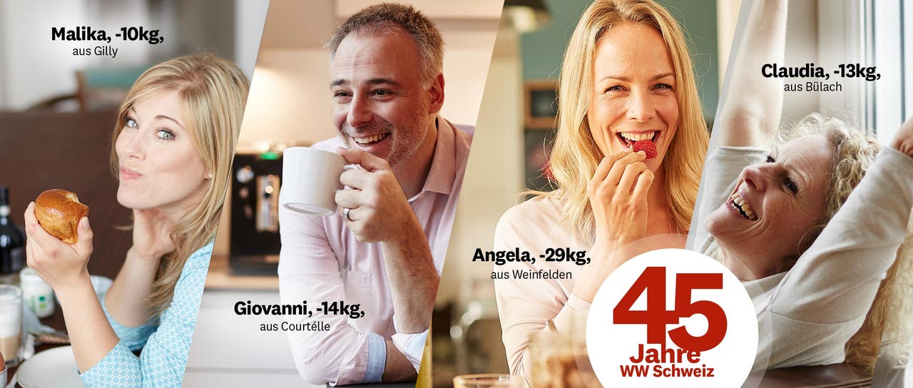 Wir feiern 45 Jahre WeightWatchers® in der Schweiz!