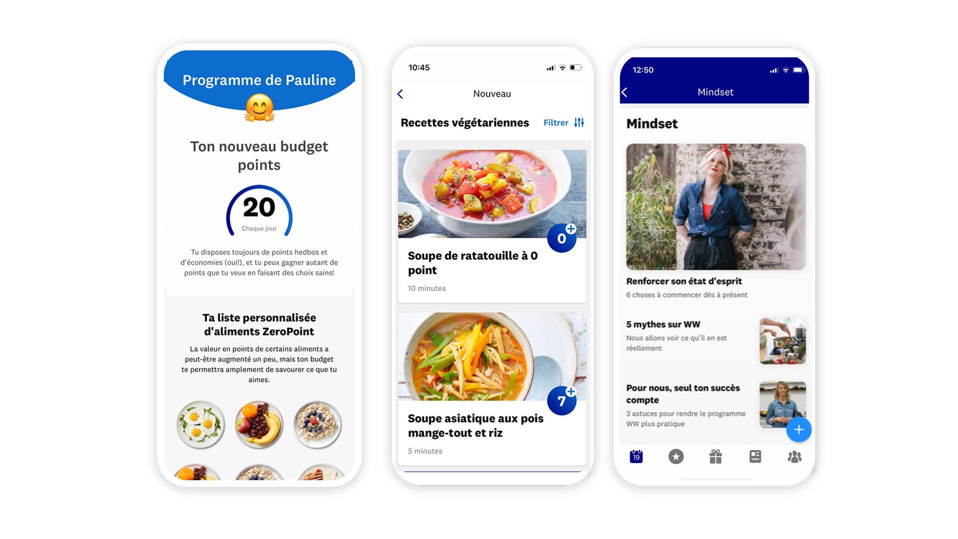 Apercu de l&apos;app WW