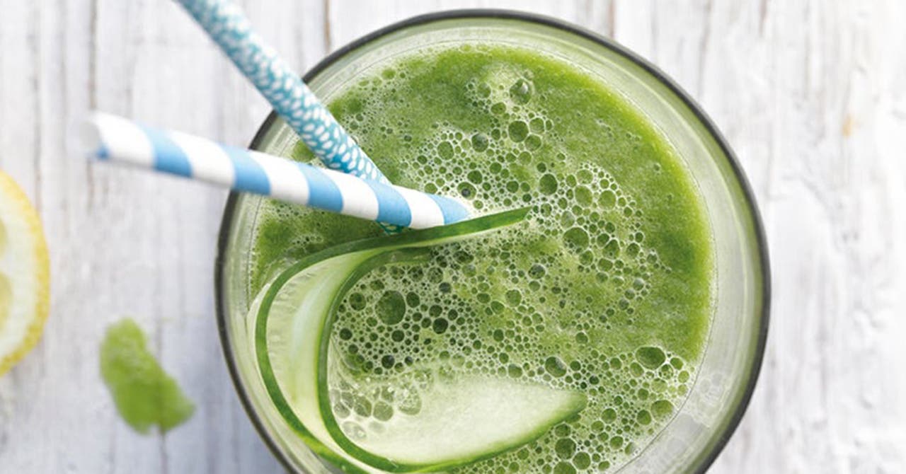 Smoothie détox au concombre et au gingembre