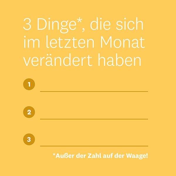 Grafik Erfolge jenseits der Waage, 3 Dinge, die sich im letzten Monat verändert haben Grafik Erfolge jenseits der Waage, 3 Dinge, die sich im letzten Monat verändert haben
