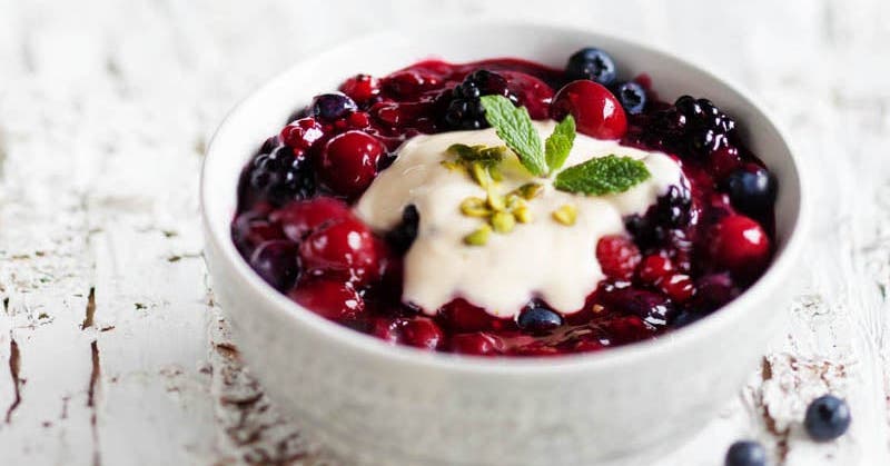 Gruau de fruits rouges