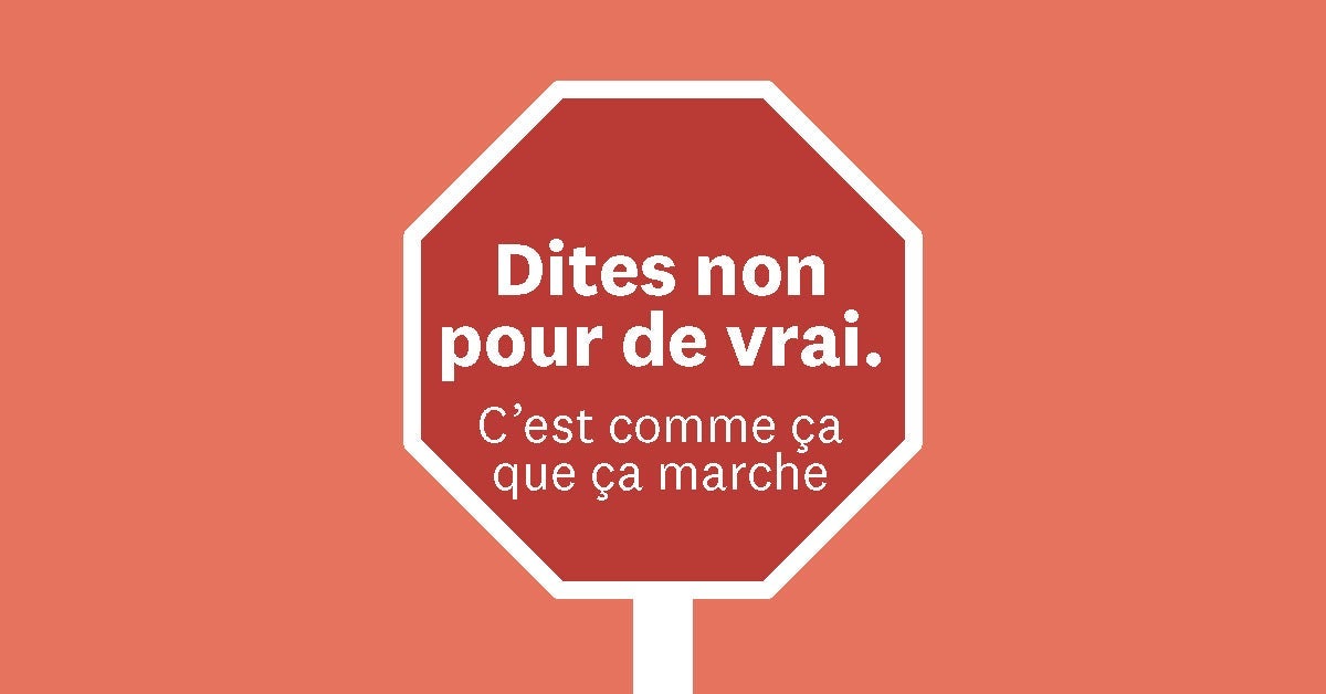 Dire non, tout simplement