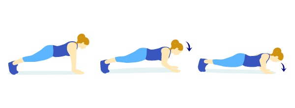 ½ Liegestütz in Zeitlupe/½ Push-up in Slow Motion 