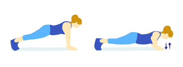 Liegestütz/Full push-up Liegestütz/Full push-up