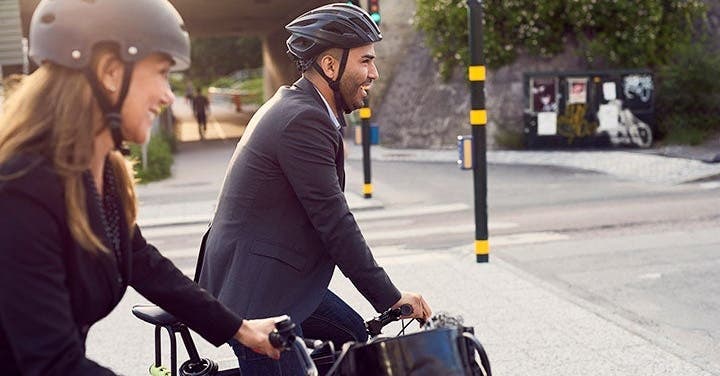 Sportlich auf dem Weg zur Arbeit