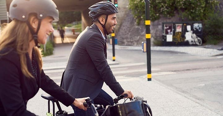 Sportlich auf dem Weg zur Arbeit
