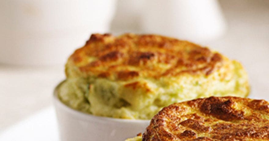 Soufflés au poireau et au chèvre