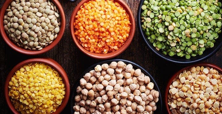 Sains et savoureux: pois, lentilles, haricots