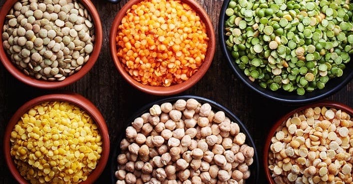 Sains et savoureux: pois, lentilles, haricots