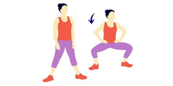 Sumo-Kniebeuge Sumo-Kniebeuge