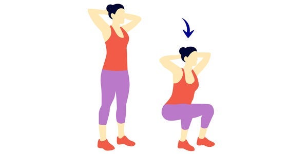 Gefangenen-Kniebeugen Gefangenen-Kniebeugen