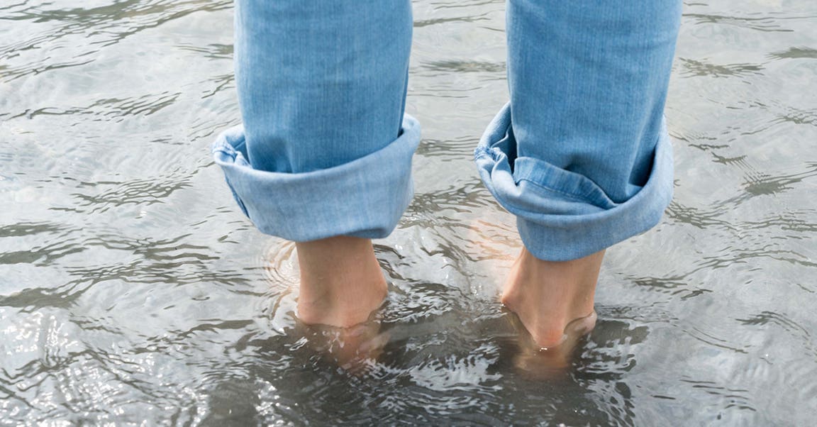 Wieder voll im Trend: Wassertreten