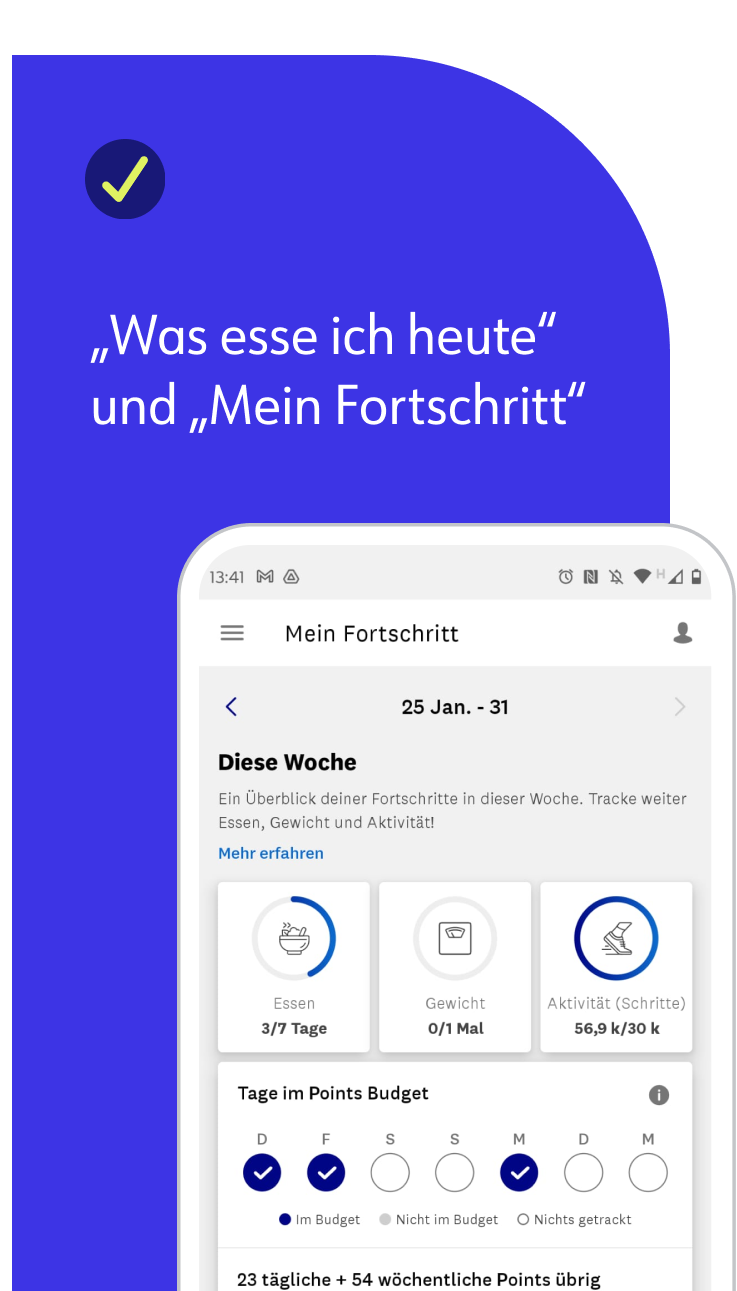 NEU Was esse ich heute und Mein Fortschritt