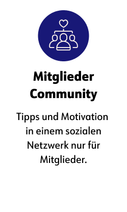 Mitglieder Community  Tipps und Motivation in einem sozialen Netzwerk nur für Mitglieder. 