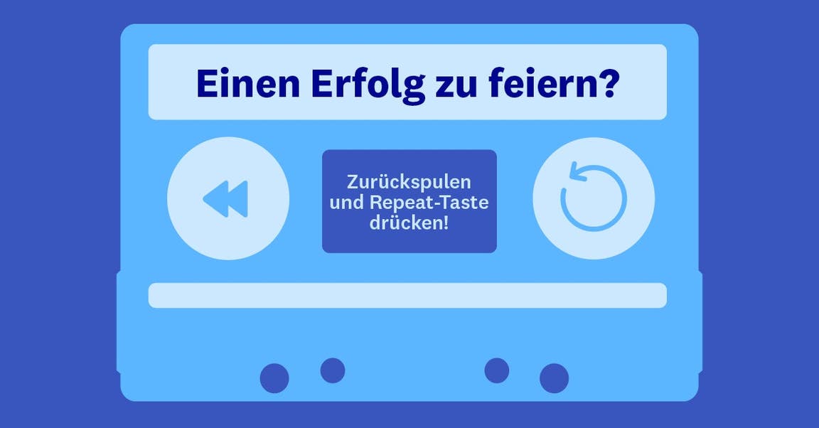 Einen Erfolg zu feiern?