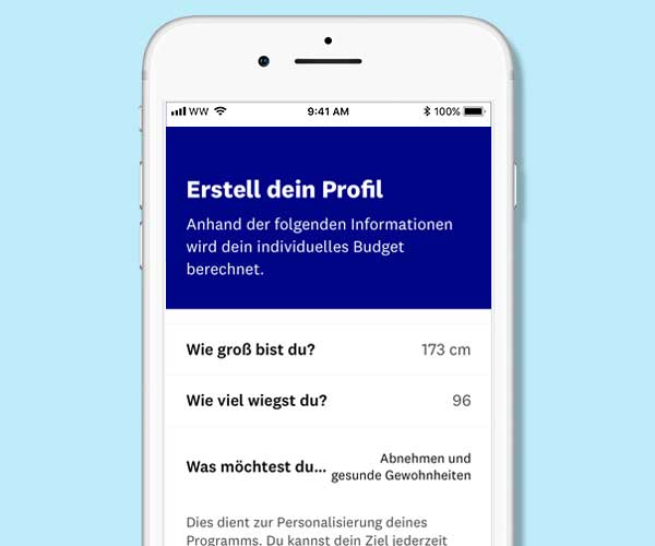 Angaben zu Größe, Gewicht und Ziel