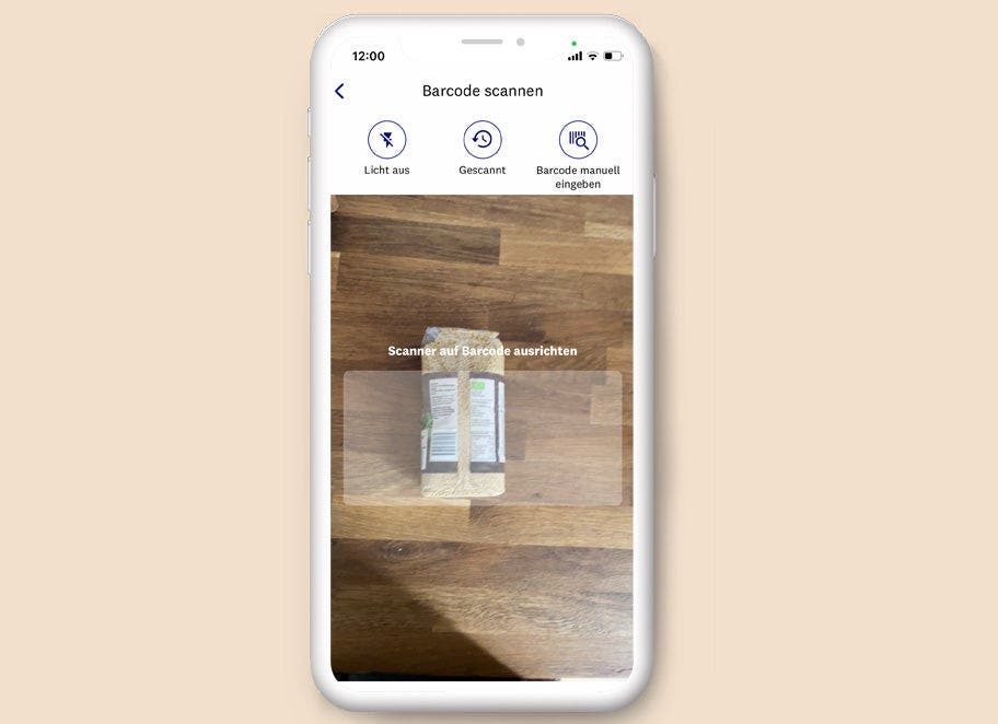 Barcode-Scanner in der WW App