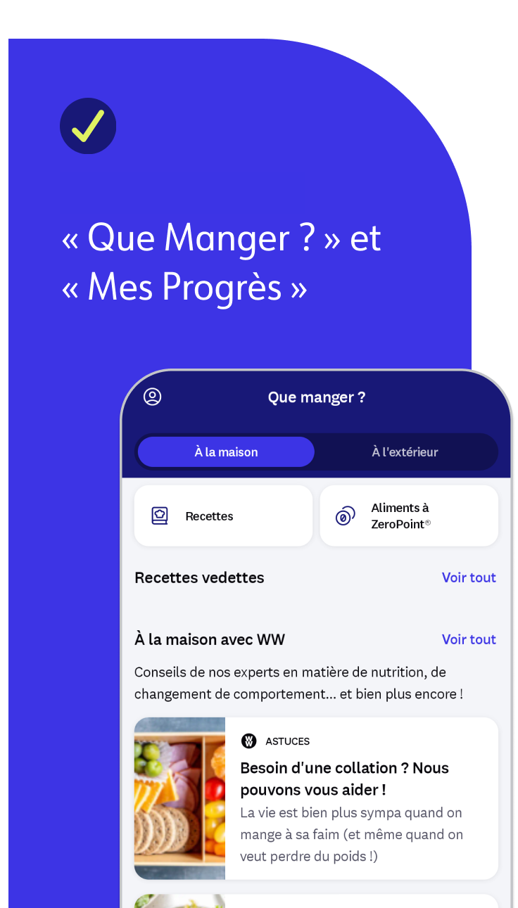 NOUVEAUTÉS ! "Que manger et "Mes progrès"
