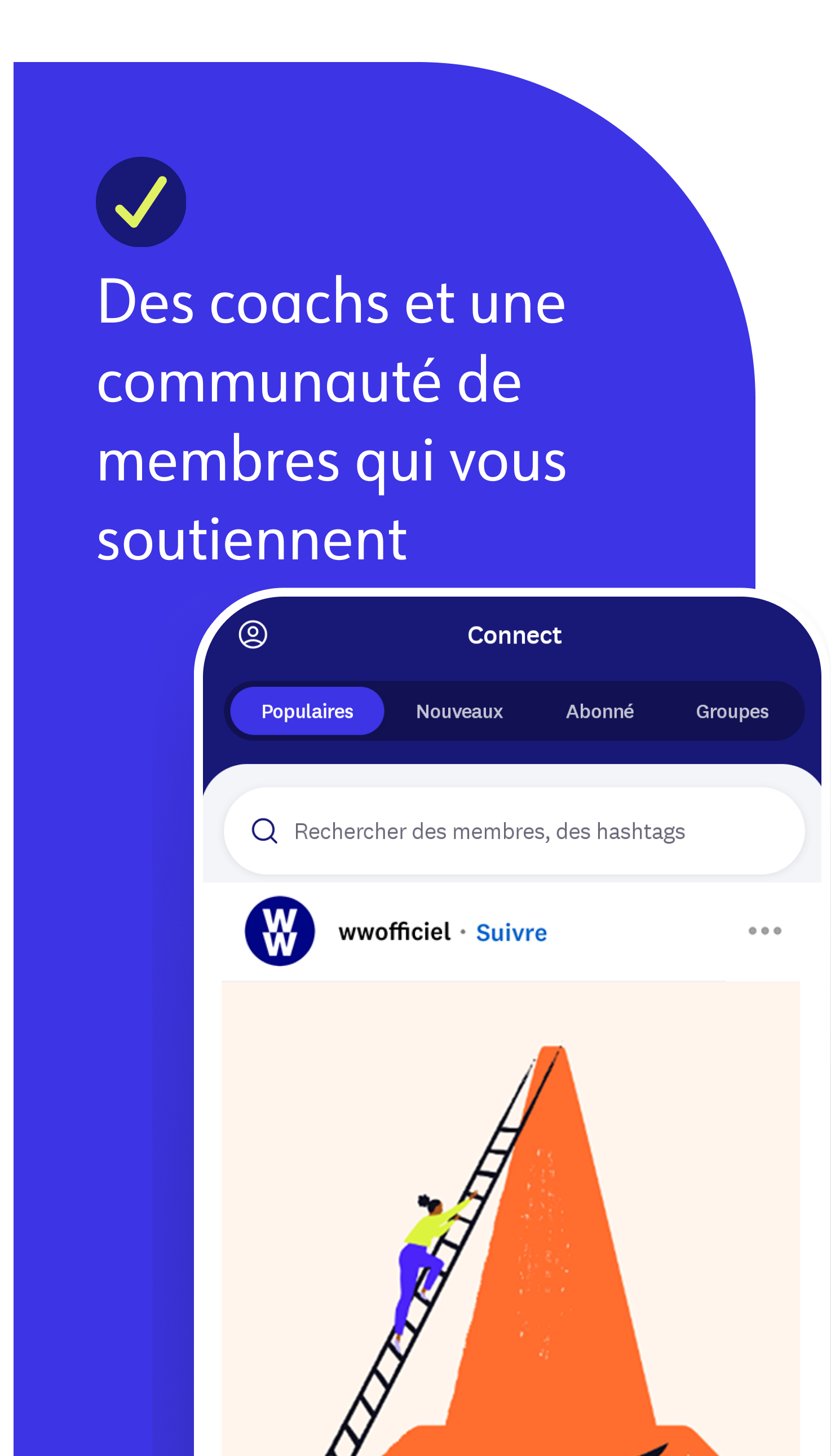 Des coach et une communauté de membres qui vous soutiennent