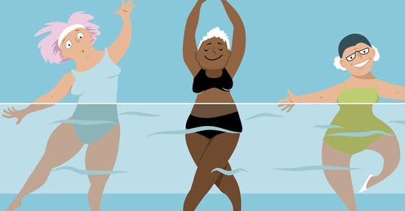 Zoom sur l'aqua zumba