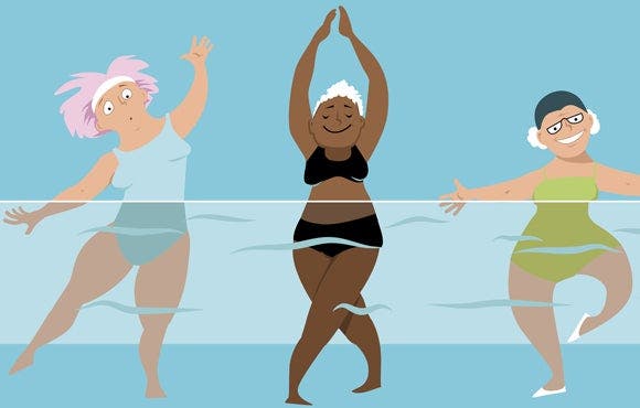 Zoom sur l'aqua zumba