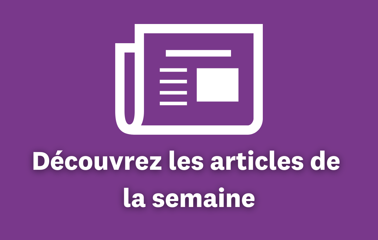 À la une … 