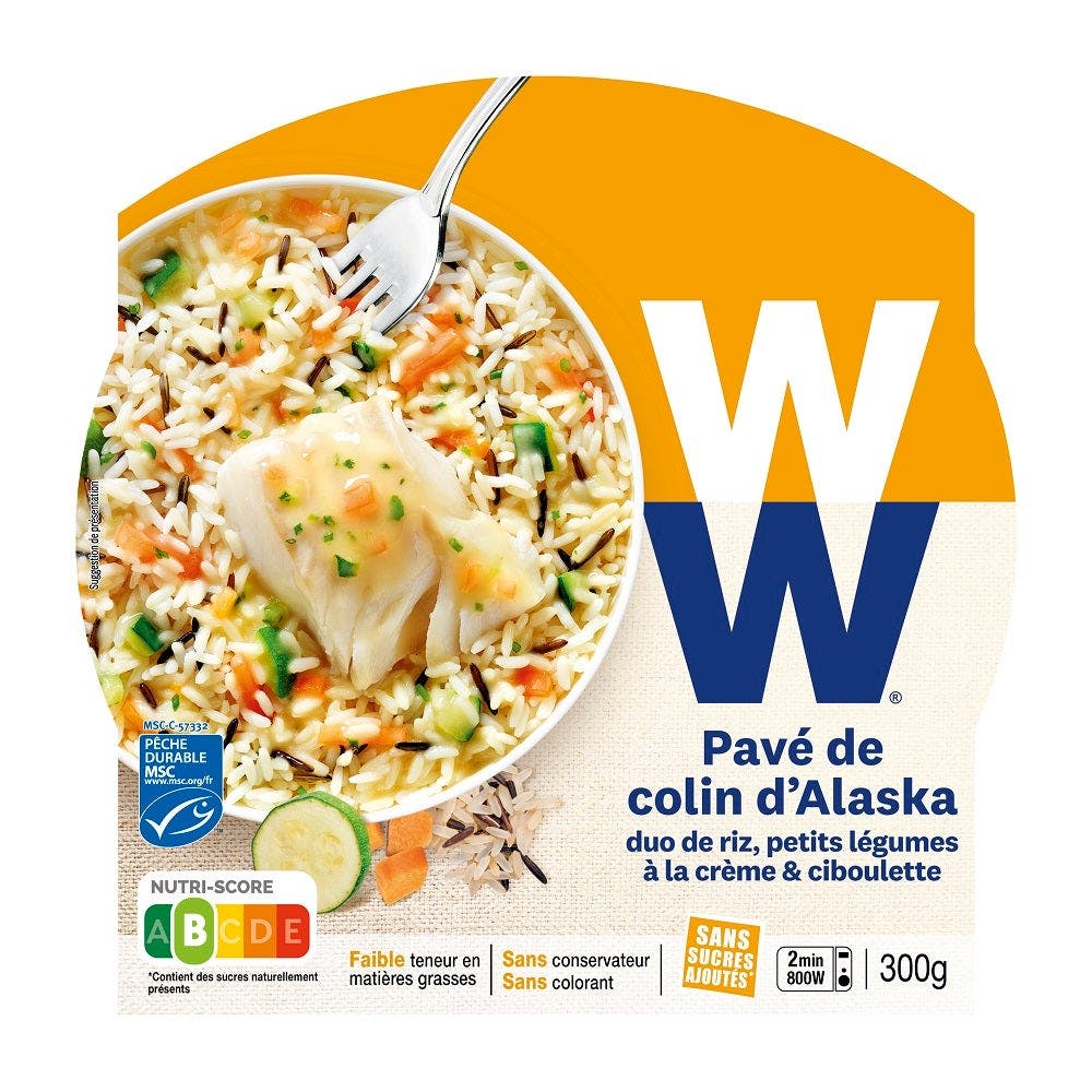 plat cuisiné pavé de colin d'alaska weight watchers