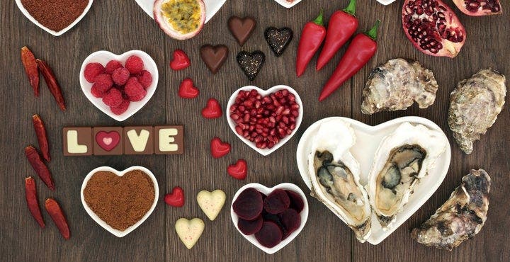 Les aliments coquins de la Saint-Valentin