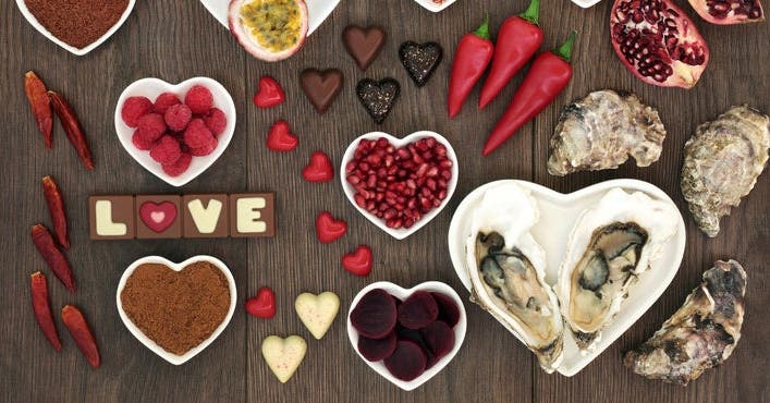 Les aliments coquins de la Saint-Valentin