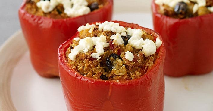 Poivrons farcis au quinoa
