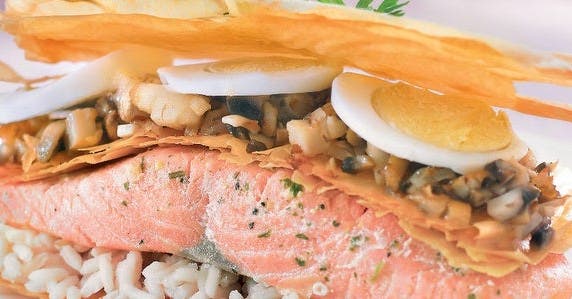 <b>Saumon en feuilleté façon koulibiac</b>