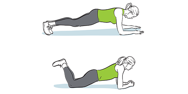 How to do a plank and modified plan How to do a plank and modified plan
