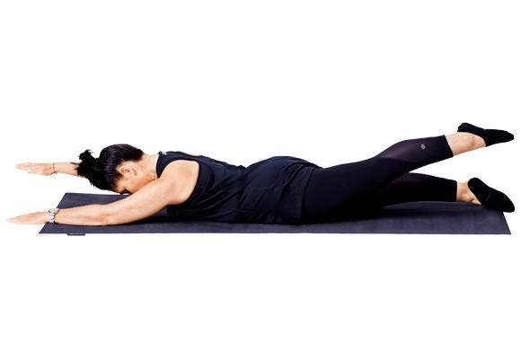 Pilates - swimming pose