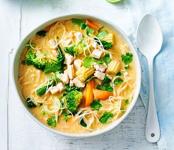 Thai chicken and coconut soup