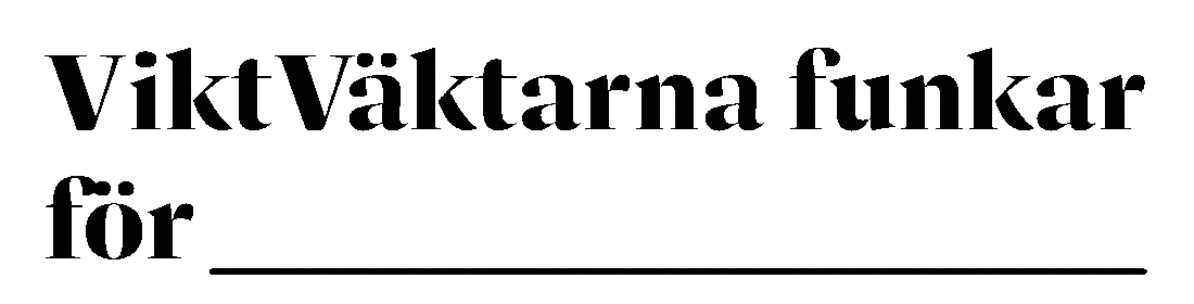 Viktväktarna funkar för hälsosamma vanor, diabetes, bättre hälsa, viktminskning, enklare näringslära, dig.