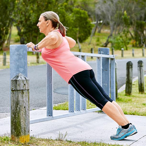 Standing push-ups