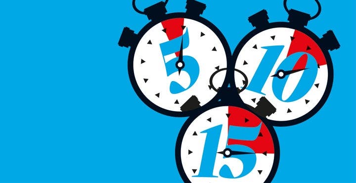 Easy activity ideas to do in 5, 10 or 15 minutes