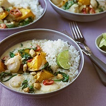 Butternut squash and coconut curry