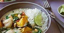 Butternut squash and coconut curry