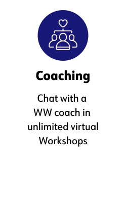 Coaching, Chat live with a WW coach in unlimited virtual Workshops