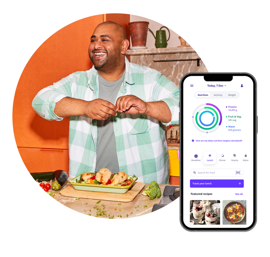 Man seasoning and preparing food in the kitchen