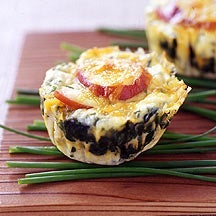 Bacon, egg and spinach breakfast stacks