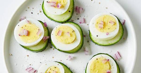 Egg and Cucumber Rounds