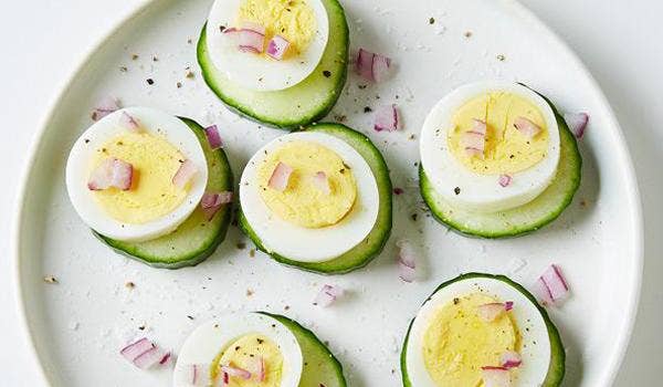 Egg and Cucumber Rounds