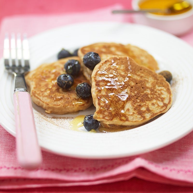 Gluten-free apple and cinnamon pancakes