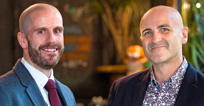 Graham and Andy: We lost 18st together! The next goal is our wedding