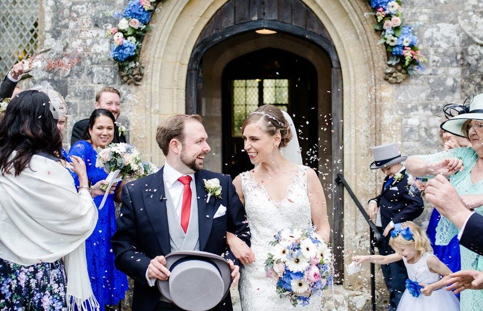 Nadia: "I had to have my wedding dress taken in!"