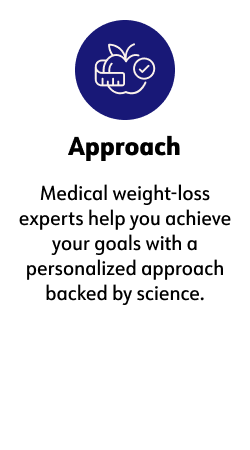 Approach  Medical weight-loss experts help you achieve your goals with a personalized approach backed by science.